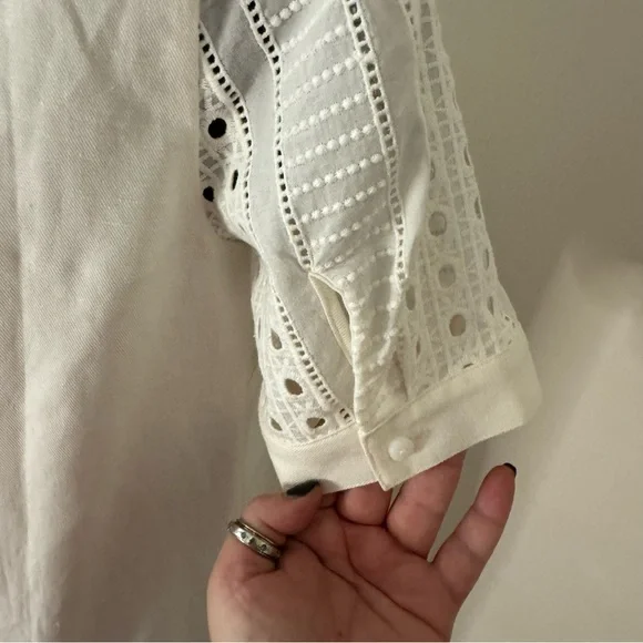 NWT Vineyard Vines White Eyelet City Shift Dress - Picture 7 of 12